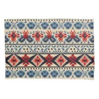 Traditional Folk Embroidery Stripe  Pattern Kissenbezug