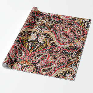 Traditional Indian Paisley Pattern Geschenkpapier