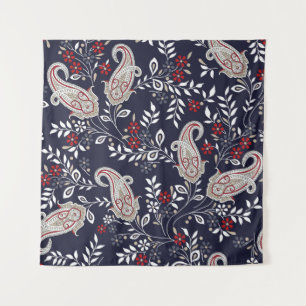 traditional Indian paisley pattern Wandteppich