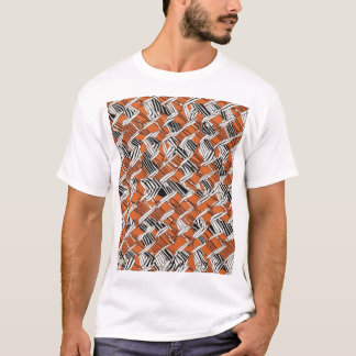 Traditional Japanese Pattern Design Fabric Print T-Shirt