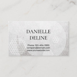 Traditional Japanese pattern Modern art silver Visitenkarte