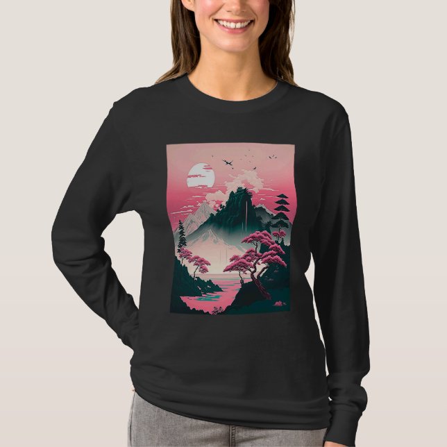 Traditional Landscape Japan  1 T-Shirt (Vorderseite)