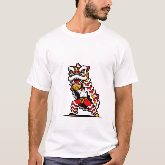 Traditional Lion Dance T-Shirt (Vorderseite)