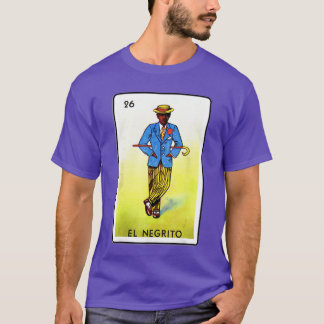 Traditional Meican Card Game N26 El negrito retro T-Shirt