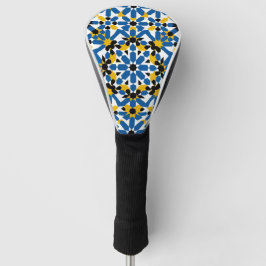 Traditional Moroccan Zellige Mosaic Geometric Golf Headcover