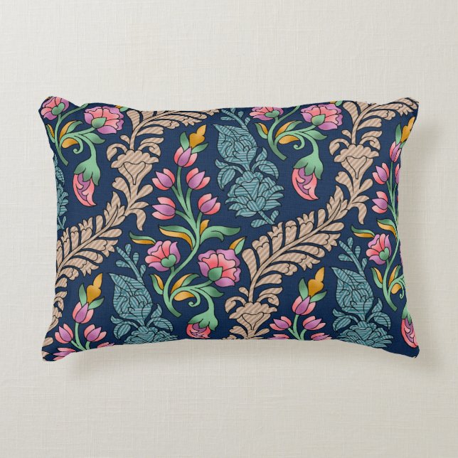 Traditional Mughal Allover Designart,pattern,flora Dekokissen (Vorderseite)