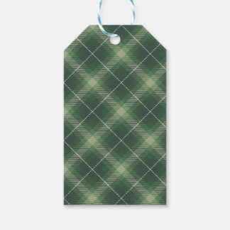 Traditional plaid in green. geschenkanhänger