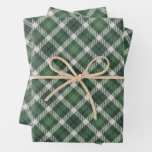 Traditional plaid in shades of  green