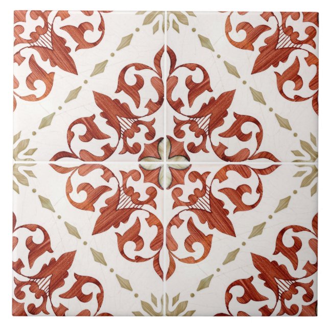 Traditional Portuguese glazed  Fliese (Vorderseite)