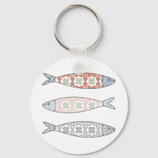 Traditional Portuguese icon. Sardinen Schlüsselanhänger