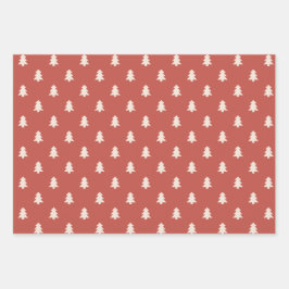 Traditional Red Vintage Christmas Gender Neutral Geschenkpapier Set