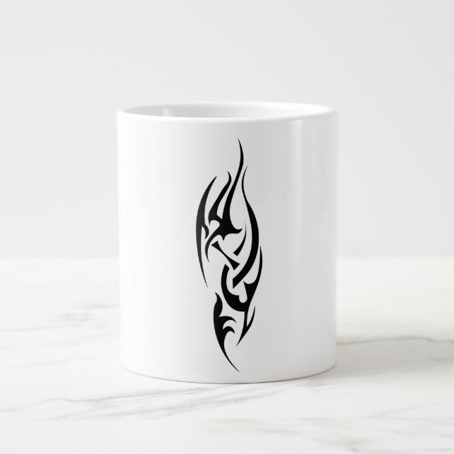 Traditional Tattoo Art Inspired Design Jumbo-Tasse (Vorderseite)