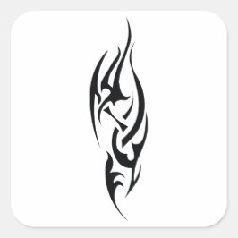 Traditional Tattoo Art Inspired Design Quadratischer Aufkleber