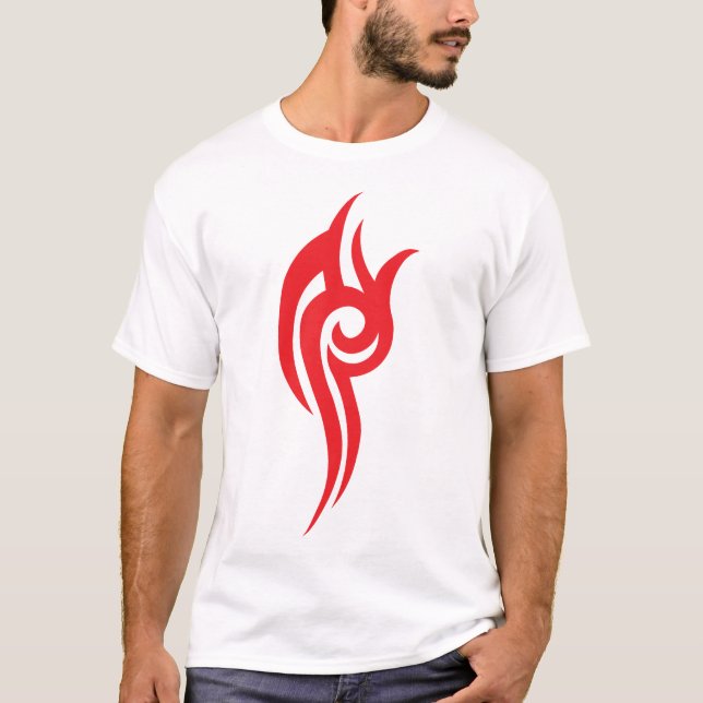 Traditional Tattoo Art Inspired Design T-Shirt (Vorderseite)
