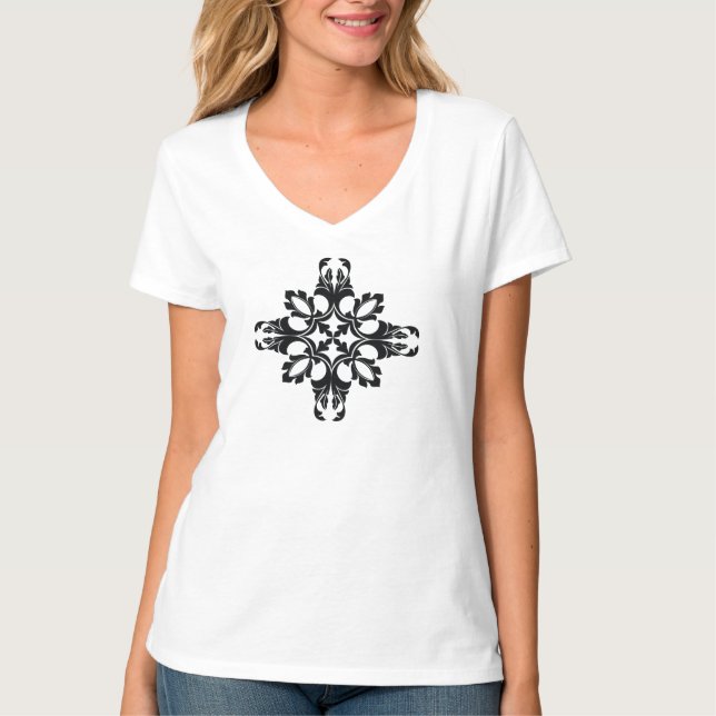 Traditional Tattoo Art Inspired Design T-Shirt (Vorderseite)