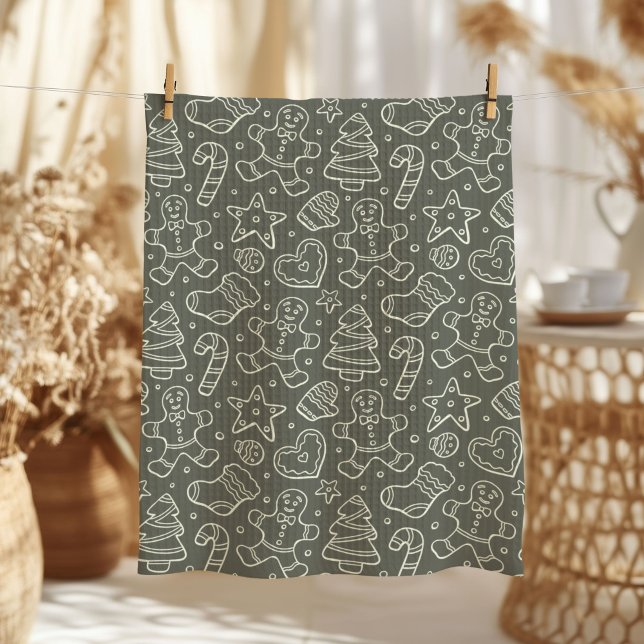 Traditional Vintage Christmas Gingerbread Man Geschirrtuch (Von Creator hochgeladen)