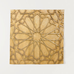 Traditional vintage detail of door, Morocco Wandteppich