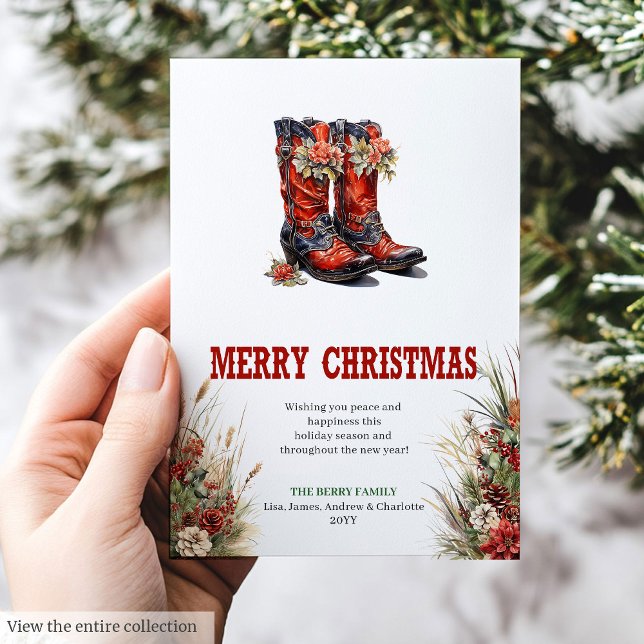 Traditional Western Christmas greeting card Feiertagskarte (Traditional Western Christmas greeting card

)