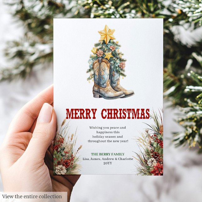 Traditional Western Christmas greeting card Feiertagskarte (Traditional Western Christmas greeting card

)