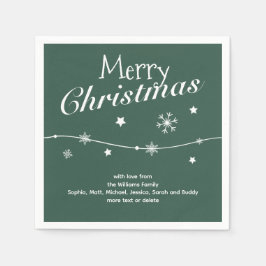 Traditionell - Aquamarin grün - Weihnachten Napkin Serviette