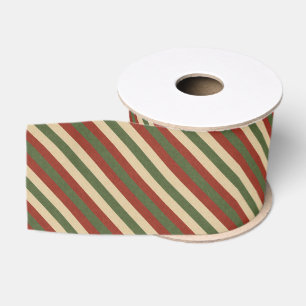 traditionell bunt gestreifte Weihnachten Ripsband