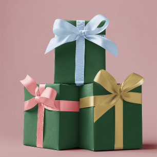 Traditionell - Dunkelgrün - Geschenkpapierbögen Geschenkpapier Set