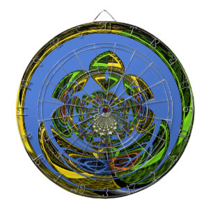 Traditionell einfach blau dartscheibe