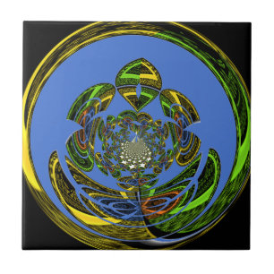 Traditionell einfach blau fliese