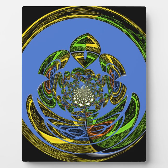 Traditionell einfach blau fotoplatte (Vorderseite)