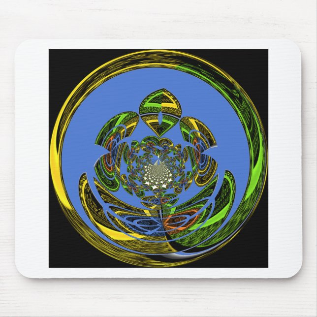 Traditionell einfach blau mousepad (Vorne)