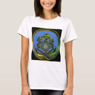 Traditionell einfach blau T-Shirt