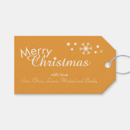 Traditionell - Golden Orange - individuell anpassb Geschenkanhänger