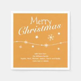 Traditionell - Golden Orange Weihnachten Napkins Serviette