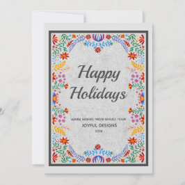 Traditionell graue Visitenkarte Feiertagskarte