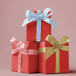 Traditionell - hell rot - Papierblätter Geschenkpapier Set