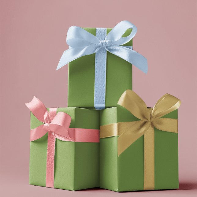 Traditionell - Weichgrüne Papierblätter Geschenkpapier Set (Von Creator hochgeladen)