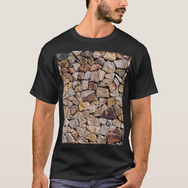 Traditionell zerbrochene Stone Pile Walls T-Shirt (Vorderseite)