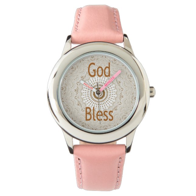 Traditionelle afrikanische Motif Design Art Print Armbanduhr (Vorderseite)