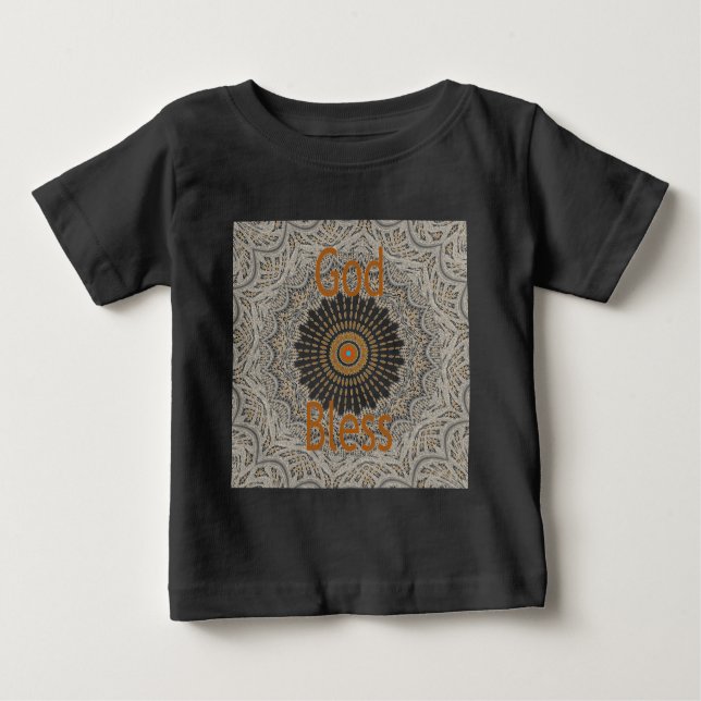 Traditionelle afrikanische Motif Design Art Print Baby T-shirt (Vorderseite)