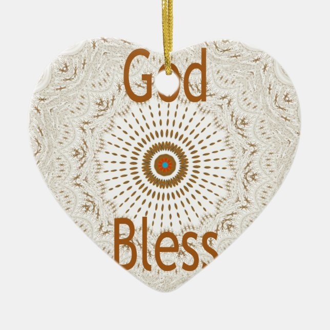 Traditionelle afrikanische Motif Design Art Print Keramik Ornament (Vorne)