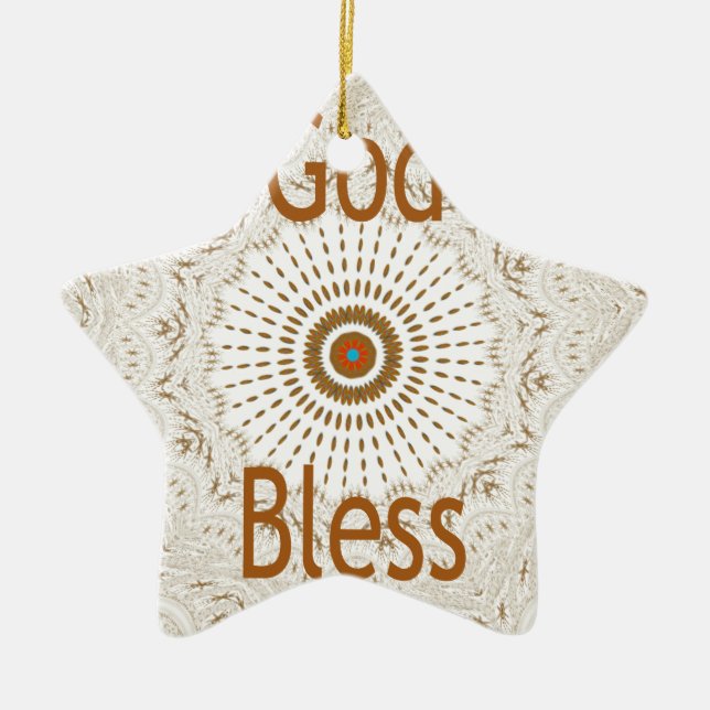 Traditionelle afrikanische Motif Design Art Print Keramikornament (Vorne)