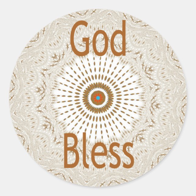 Traditionelle afrikanische Motif Design Art Print Runder Aufkleber (Vorderseite)