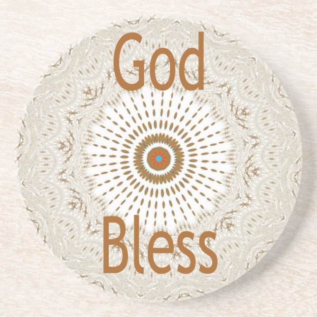 Traditionelle afrikanische Motif Design Art Print Sandstein Untersetzer (Vorne)