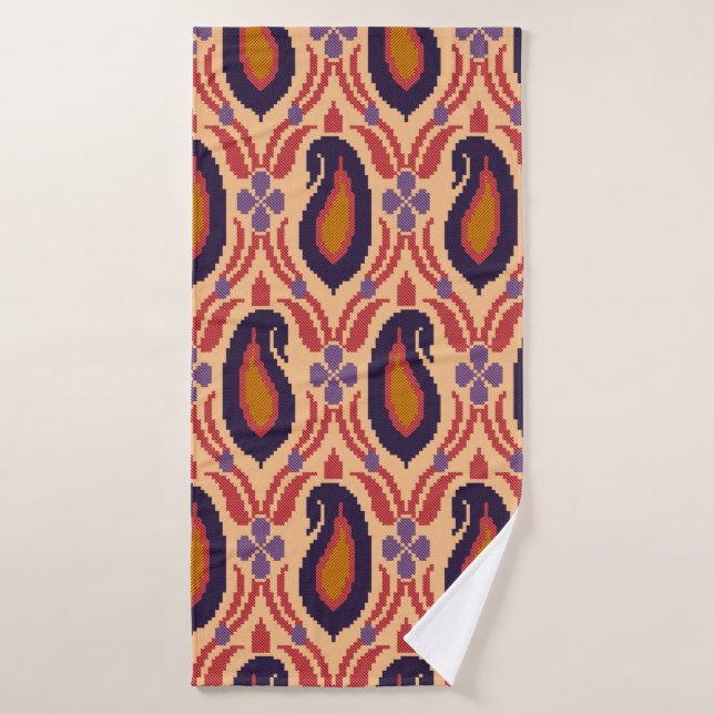 Traditionelle Allover Designart, Hintergrund, Deko Badehandtuch (Badehandtuch)