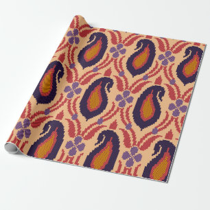 Traditionelle Allover Designart, Hintergrund, Deko Geschenkpapier