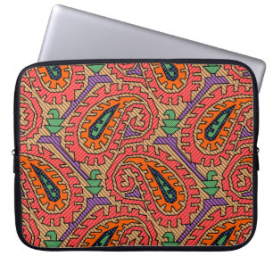 Traditionelle Allover-Geometriekunst, Hintergrund, Laptopschutzhülle