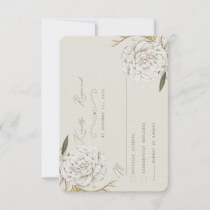 Traditionelle Antwortkarte RSVP Karte