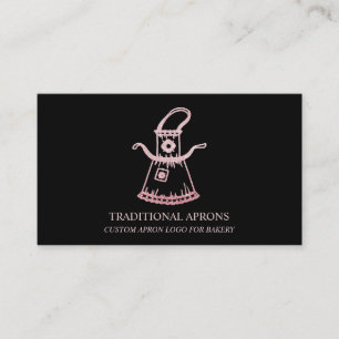 Traditionelle Apron Bäckerei Visitenkarte