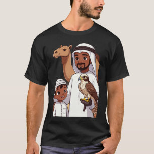 Traditionelle arabische Falkenjagd T-Shirt