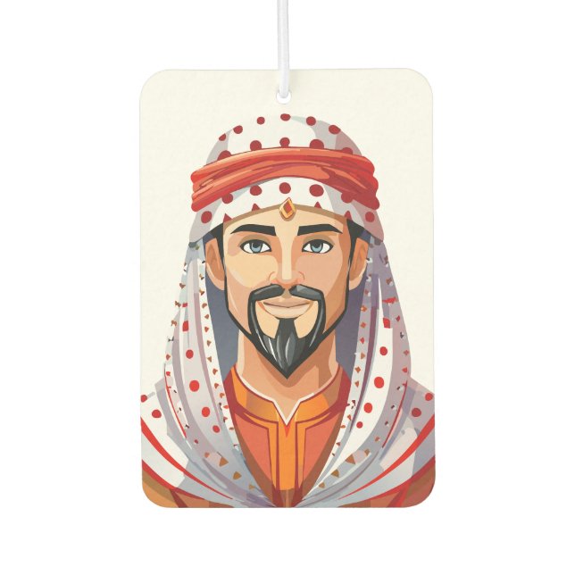 Traditionelle arabische oder muslimische Mütze Autolufterfrischer (Vorderseite)